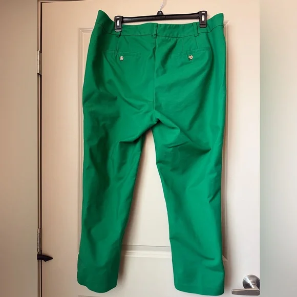 Eloquii Vibrant Green Straight Leg Pants - Picture 7 of 11
